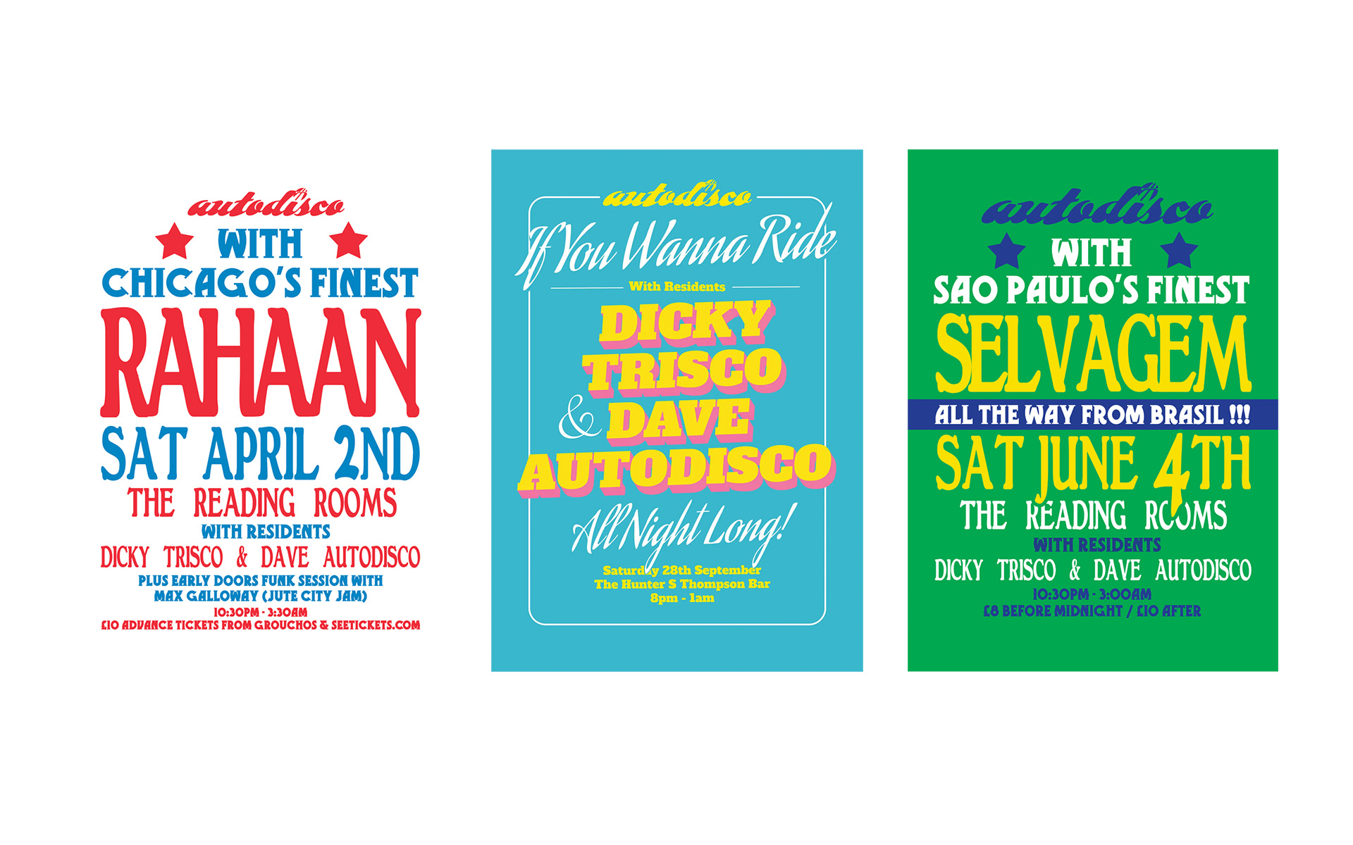 Disco Deviance: Autodisco Chicago poster series
