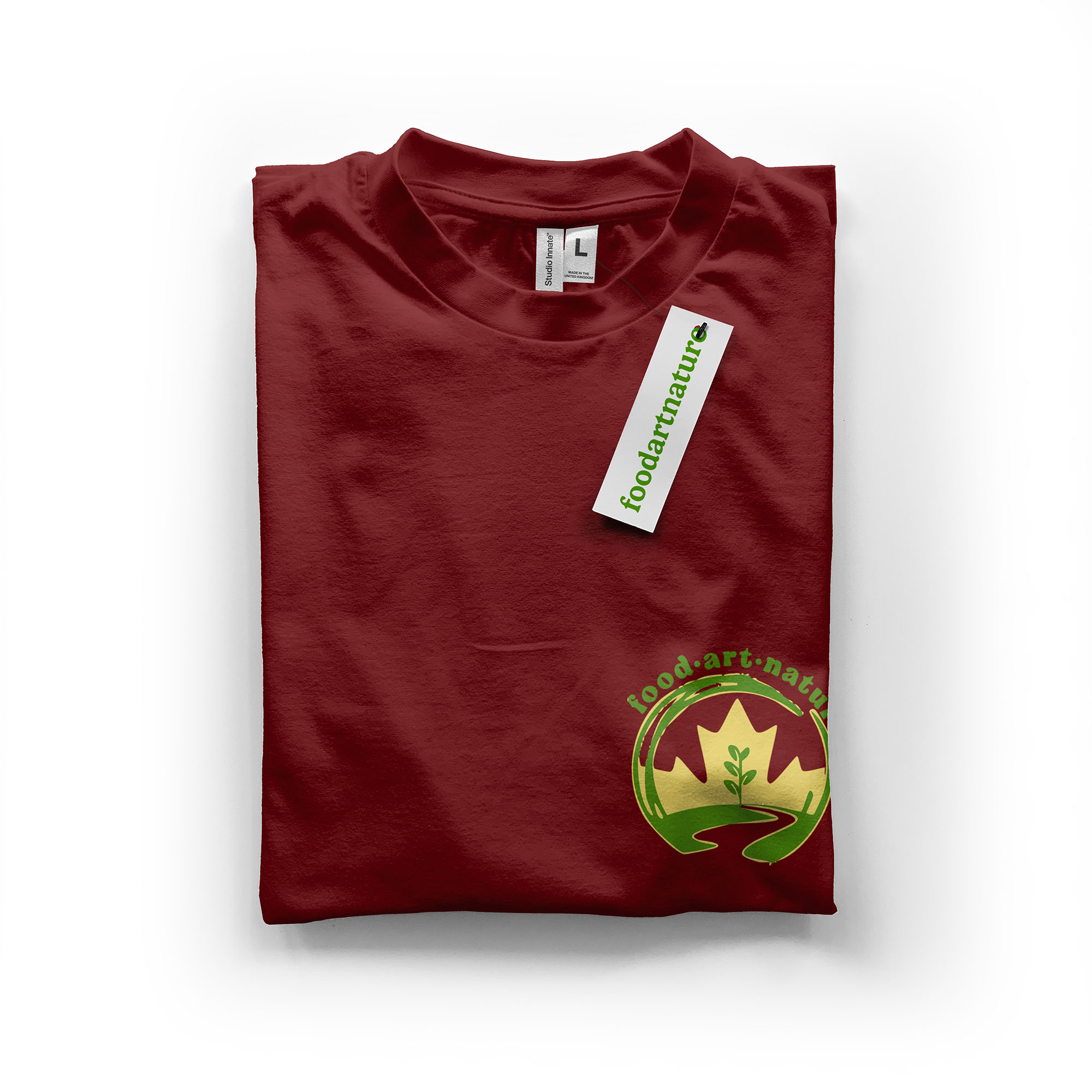Foodartnature: Folded branded T-shirt