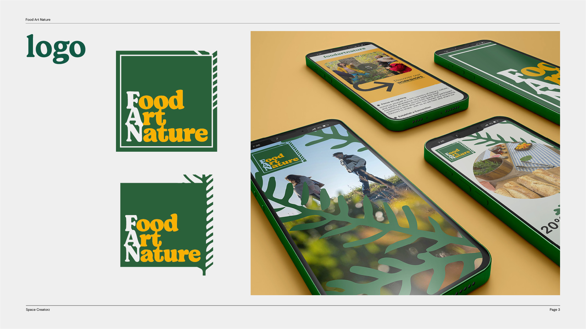 Foodartnature: Brand guidelines sheet 6