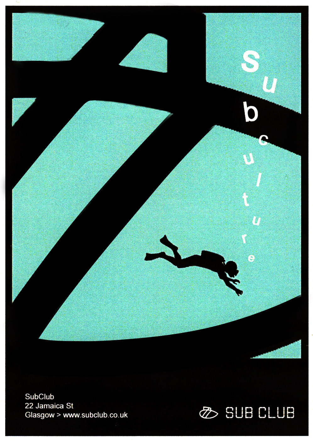 Sub Club: Blue flyer front