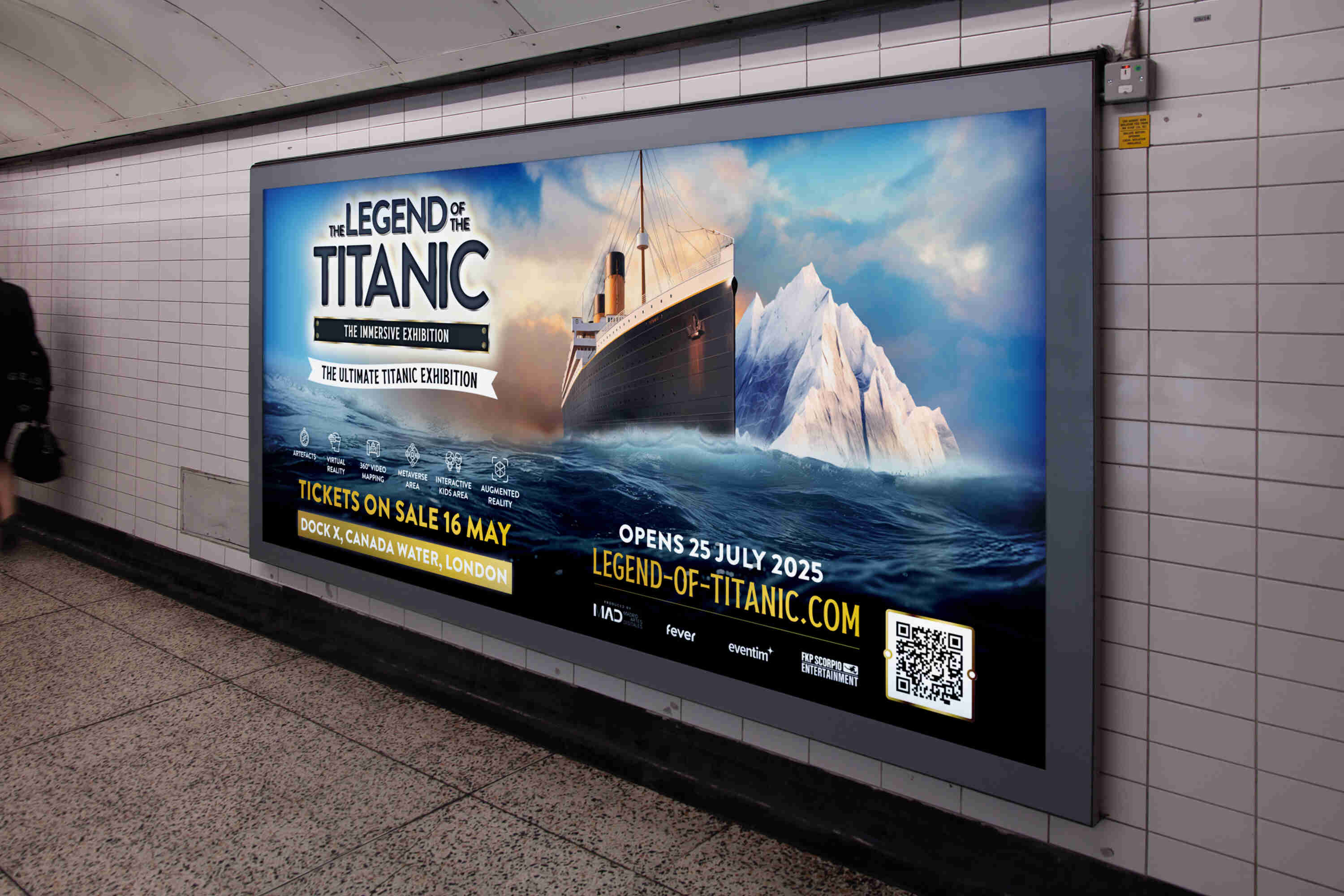 Titanic: Landscape Underground advertisement mockup
