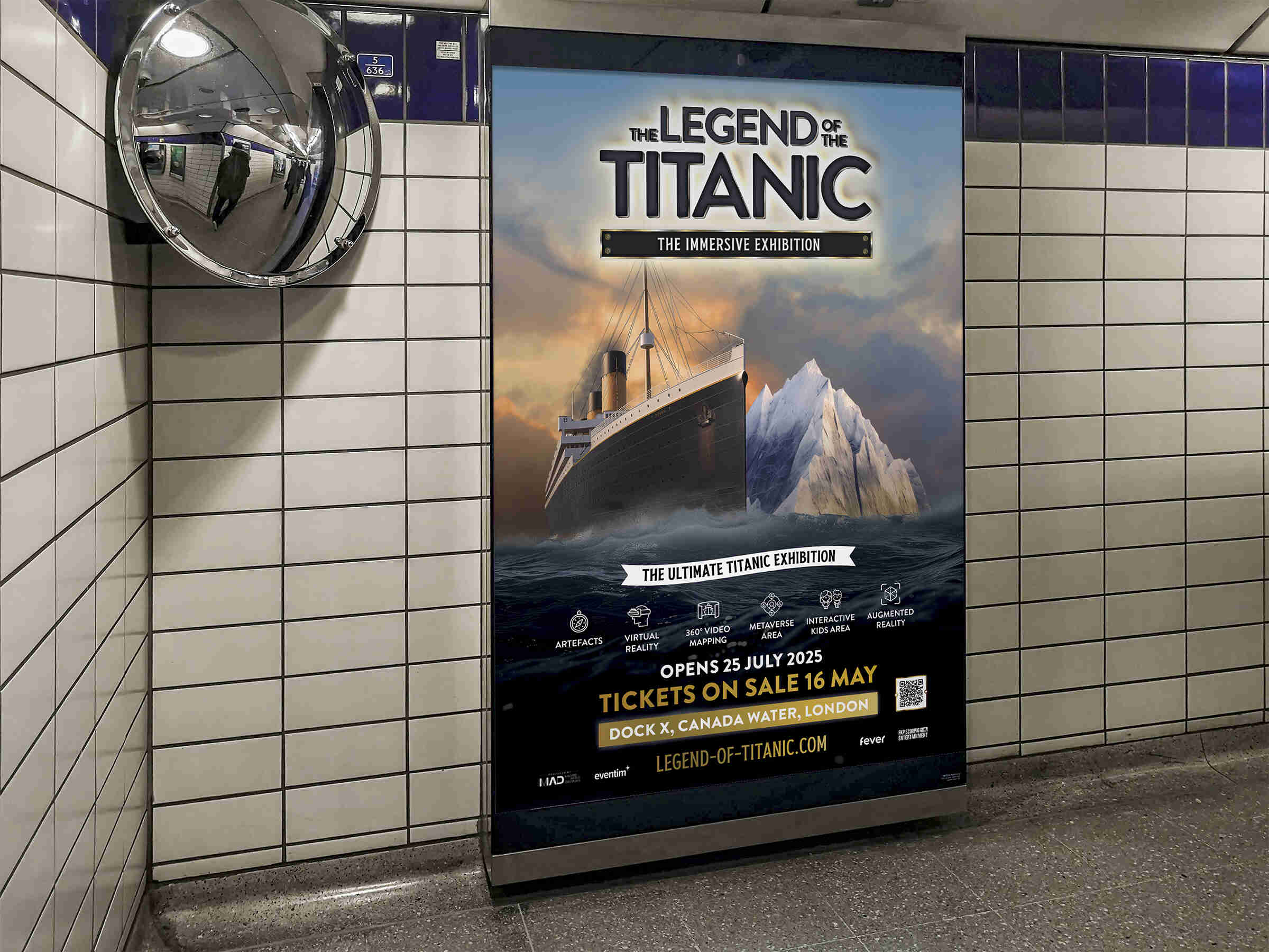Titanic: Portrait Underground advertisement mockup