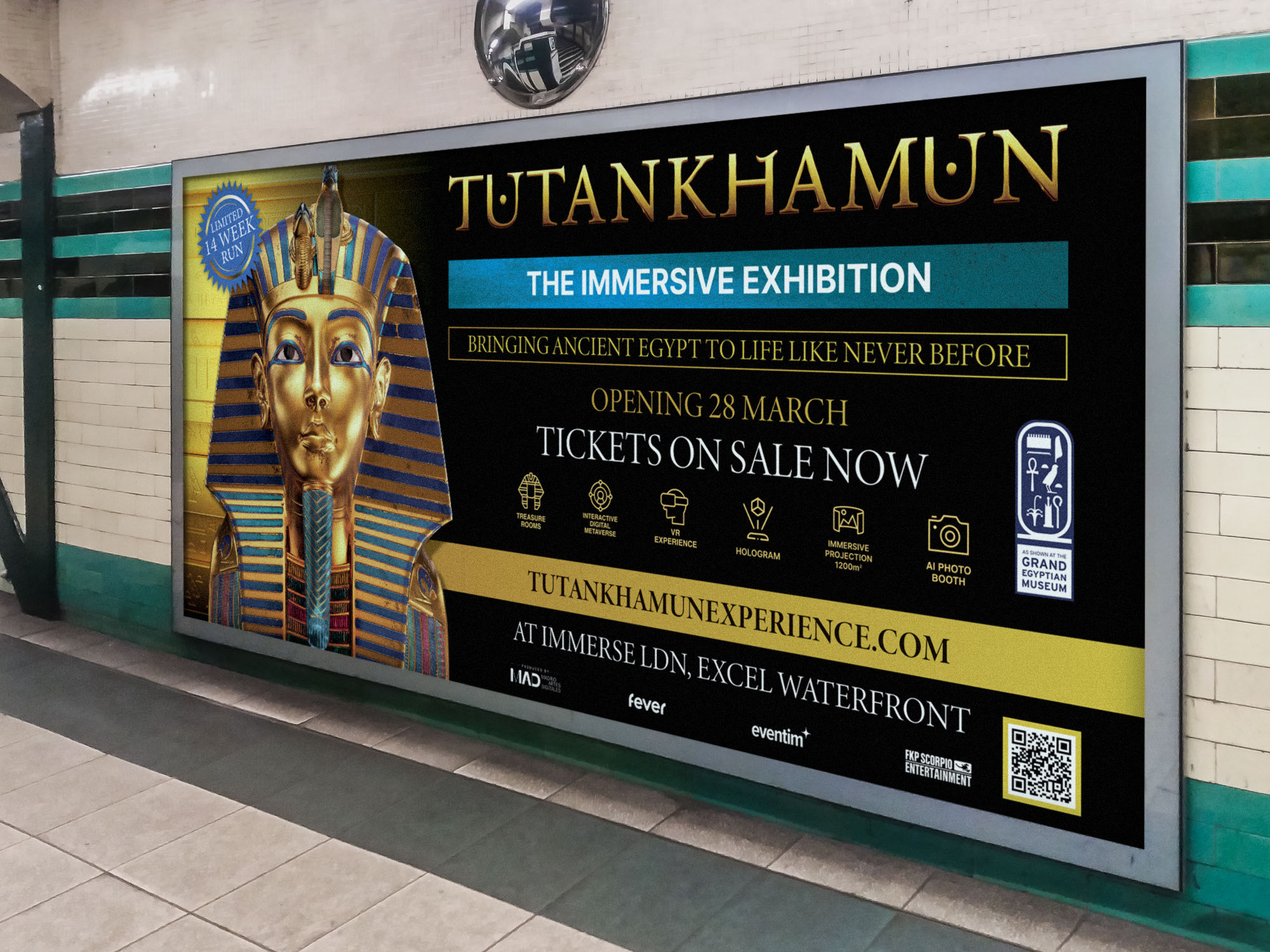 Tutankhamun: Landscape London Underground advertisement