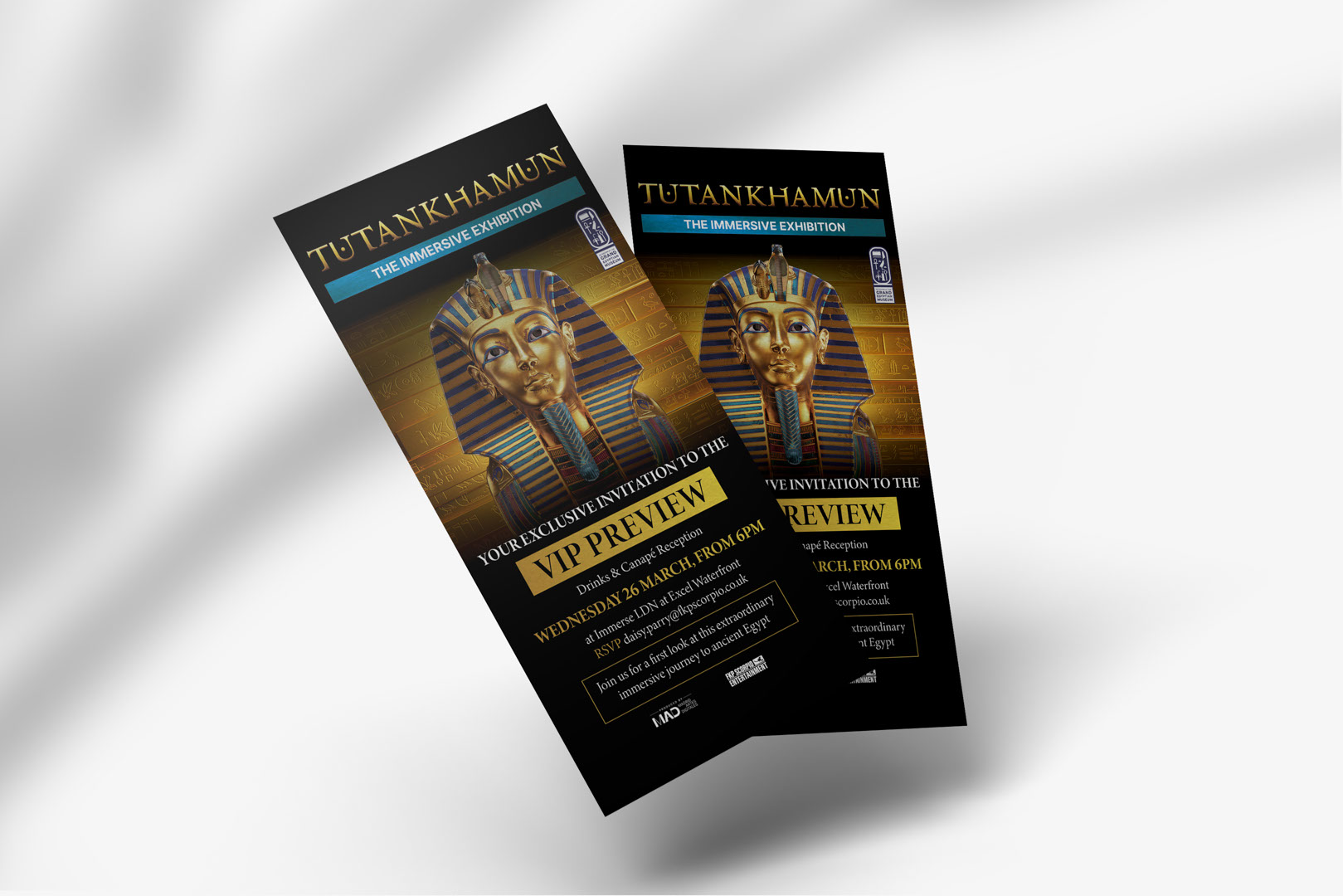 Tutankhamun: DL campaign print mockup