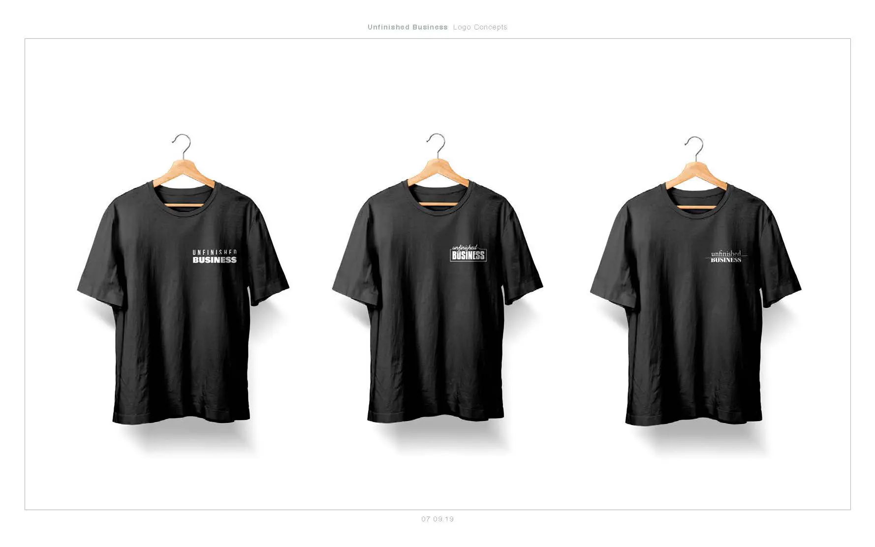 Unfinished Business: T-shirt design concepts
